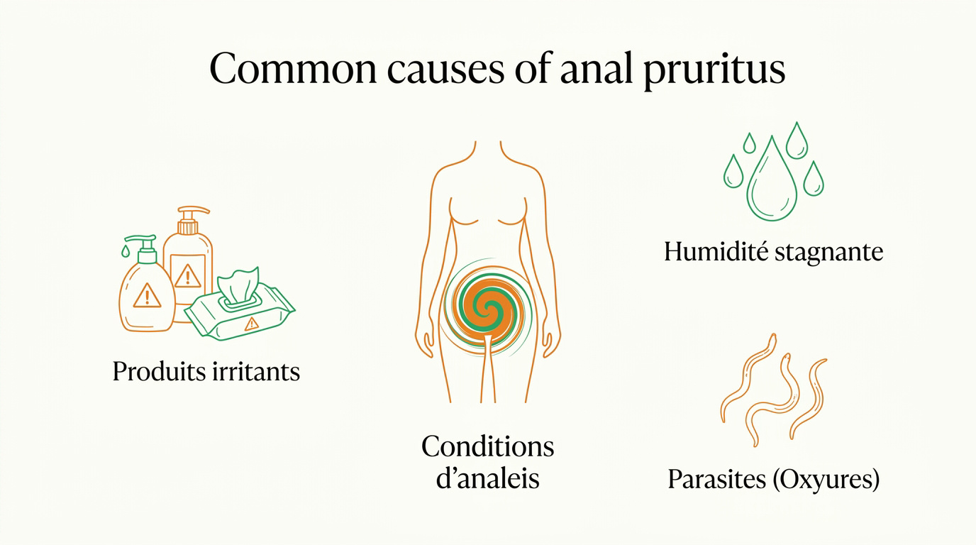 Causes courantes du prurit anal et irritations cutanées